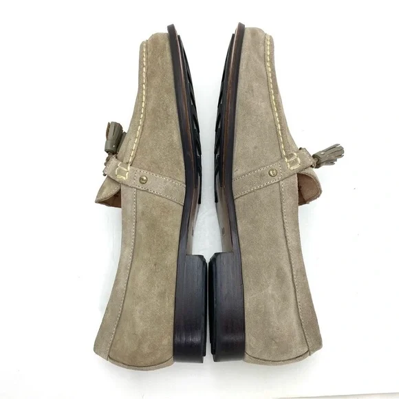 POLO Ralph Lauren Arscott Tassel Suede Fringe Classic Slip On Loafer Beige Sz 13 New! Polo Ralph Lauren ARSCOTT TASSEL men loafers size 8.5  main image 4